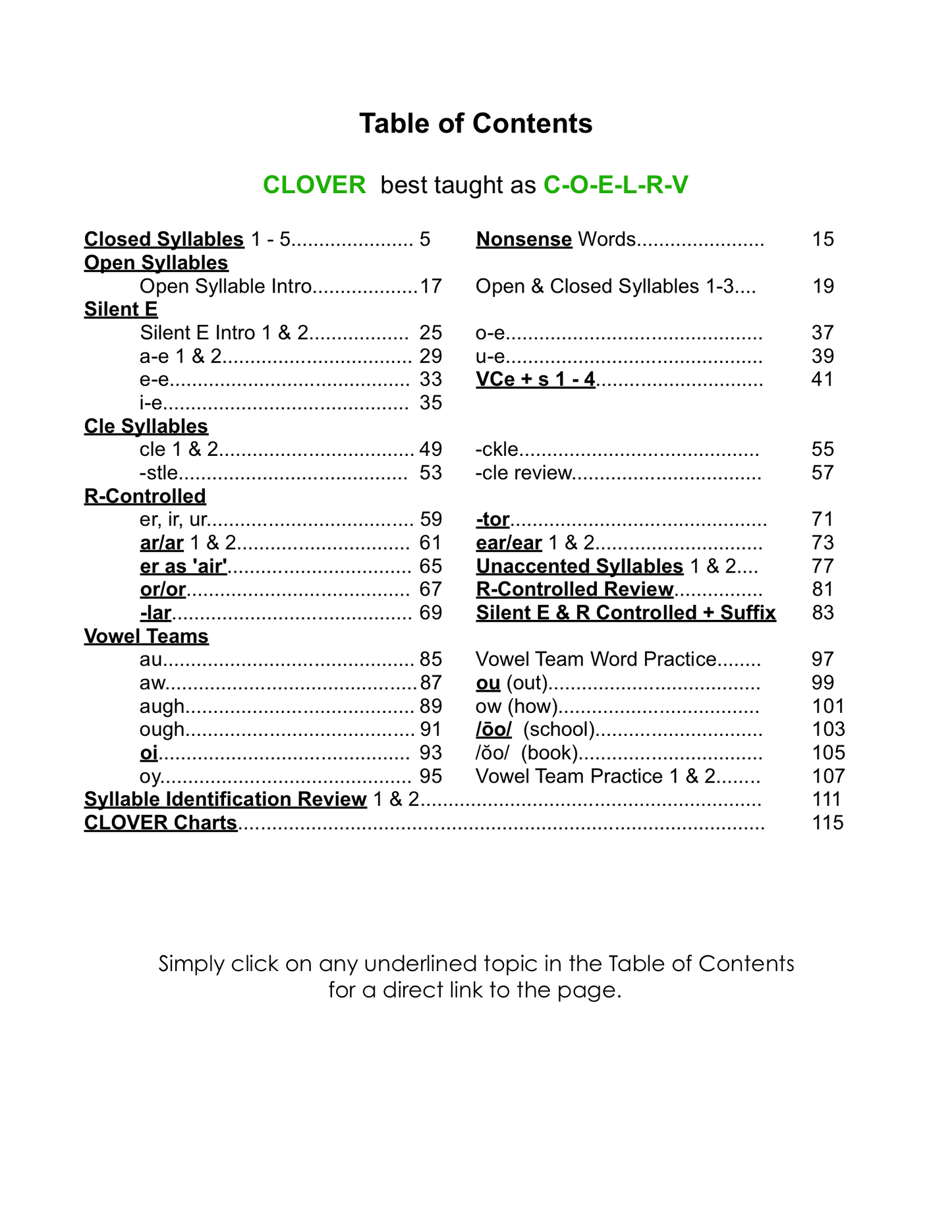 6 Types of Syllables gr. K-8