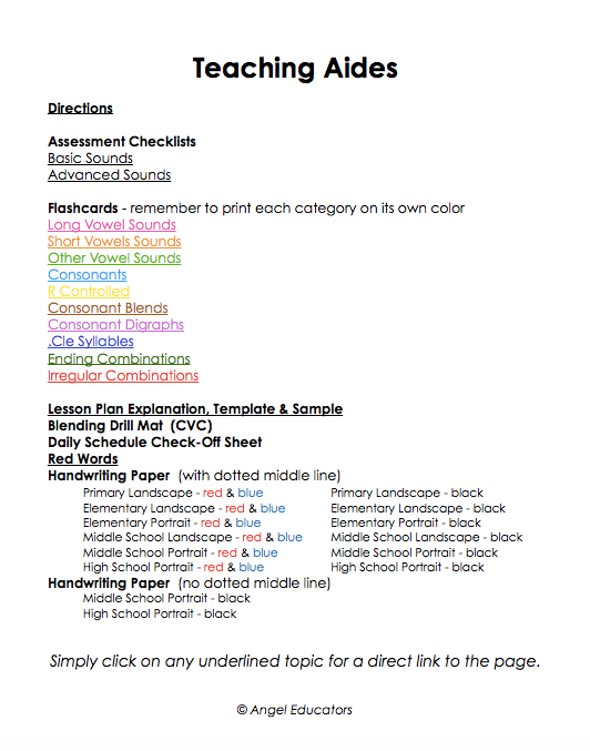 Teaching Aids gr. K-8