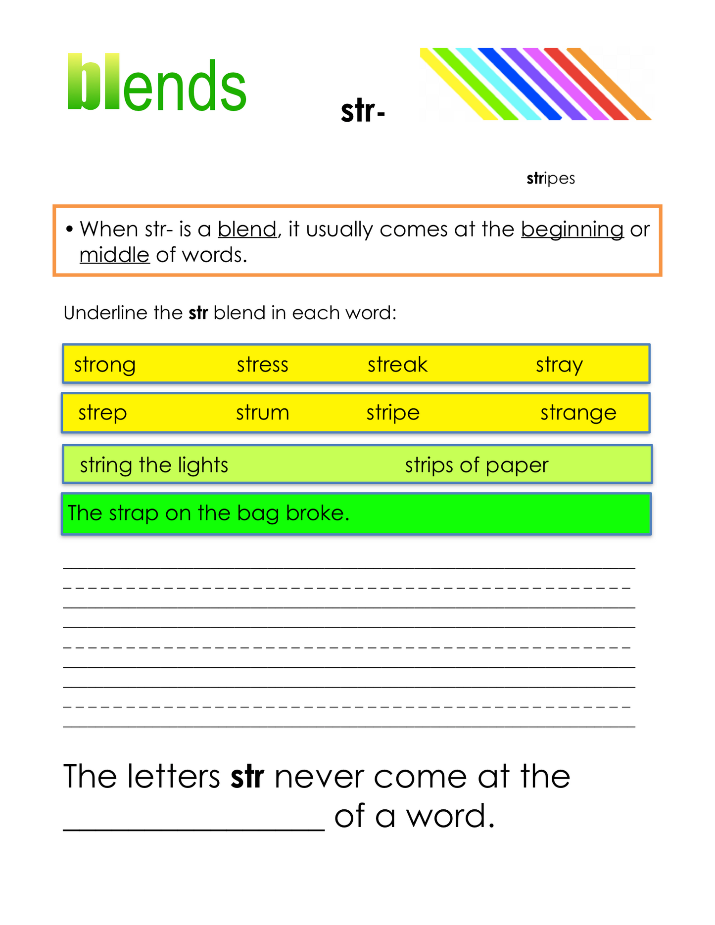 Consonant Blends gr. K-4