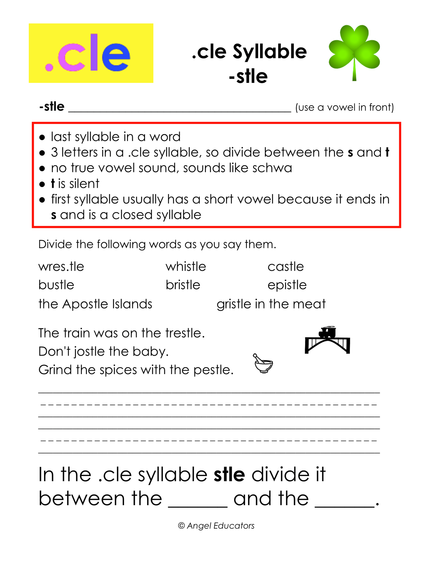 6 Types of Syllables gr. K-8