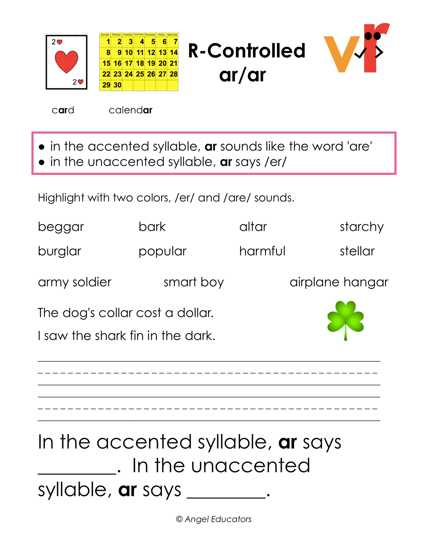 6 Types of Syllables gr. K-8